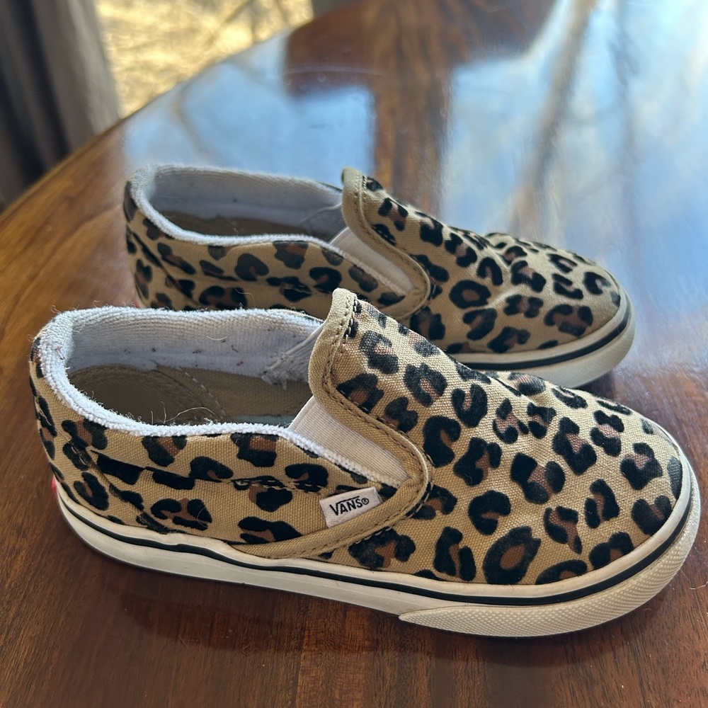 Vans - Toddler Size 10 Cheetah/leopard Slip On